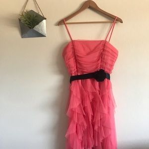 Finess Coral Tulle Dress